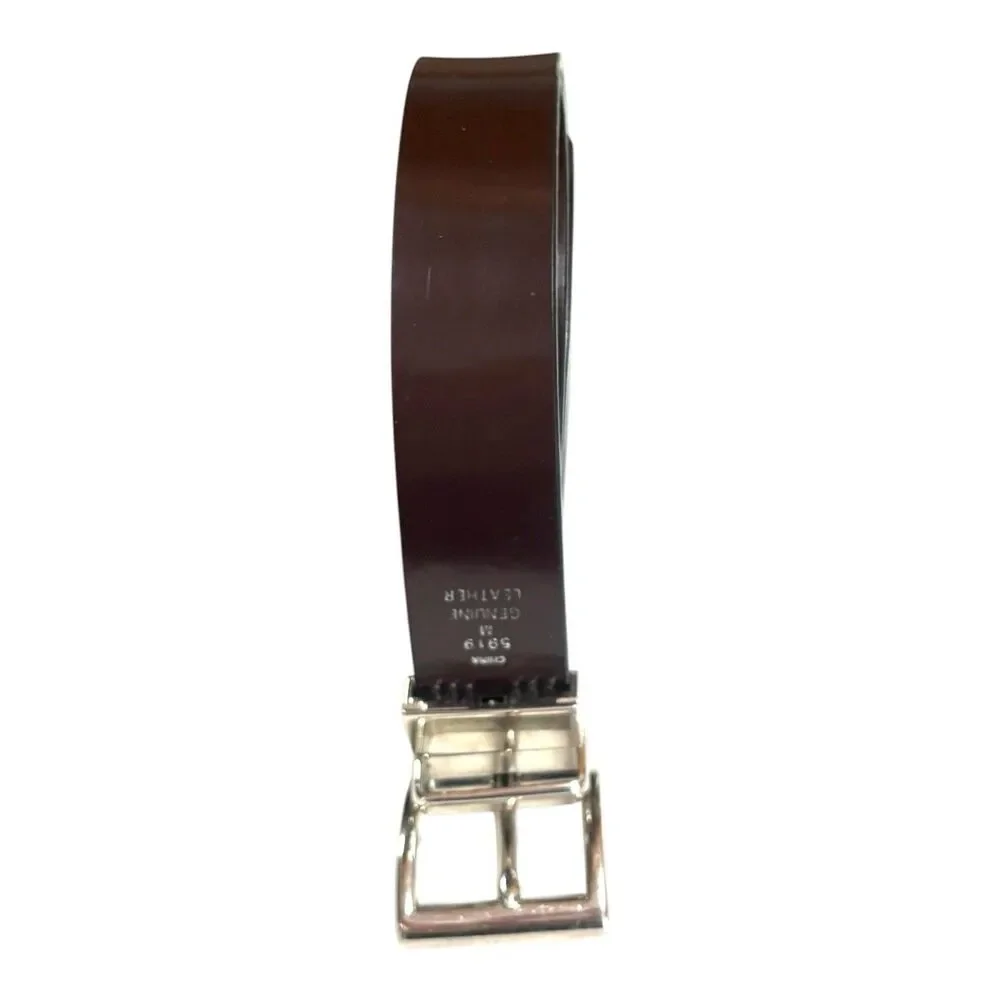 Men’s Brown Genuine Leather Belt Size Medium (36.5) Casual Dress